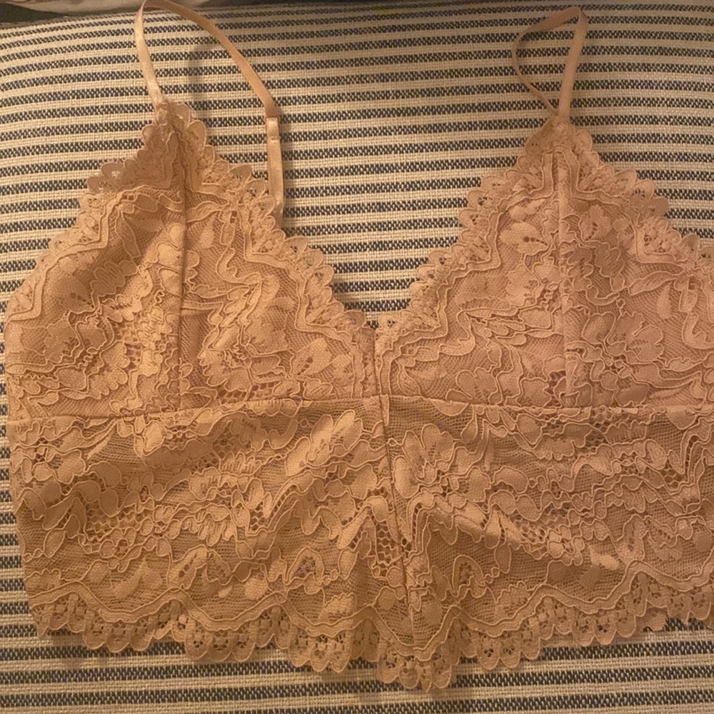 Zara blush lace‎ bralette